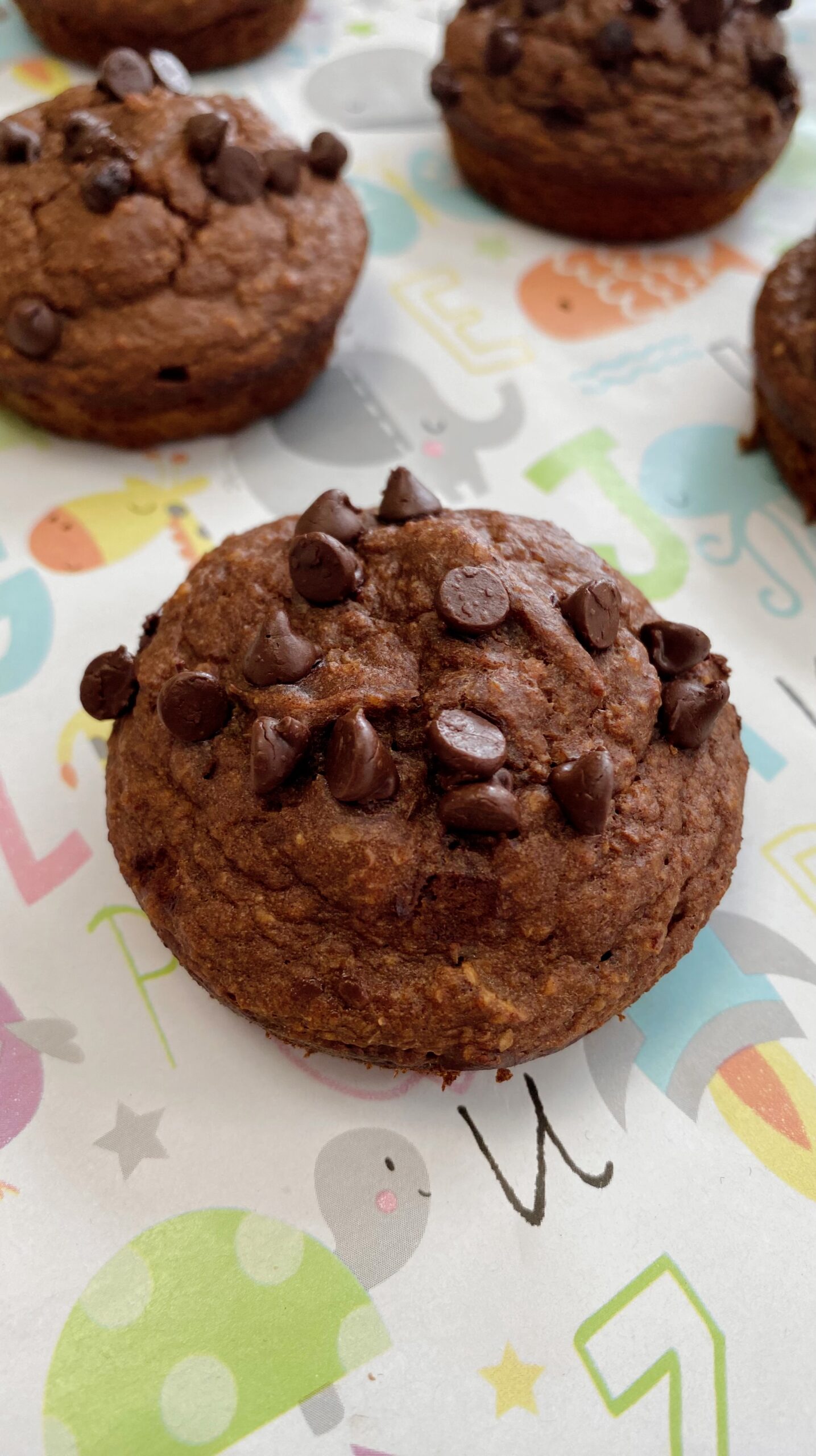 Healthy beetroot chocolate muffins made for babies 12 months and older